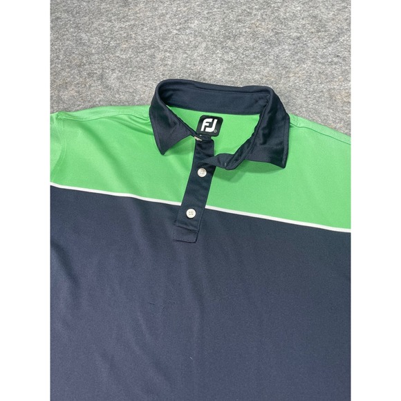FootJoy Golf Polo Shirt Mens Large Gray Green Short Sleeve FJ Golf Activewear - Picture 1 of 6